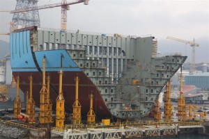 Building of the biggest ship